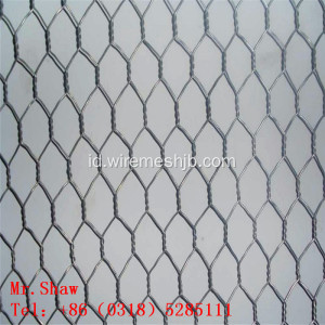 PVC Kotoran Ayam Ternak Hexagonal Wire Mesh